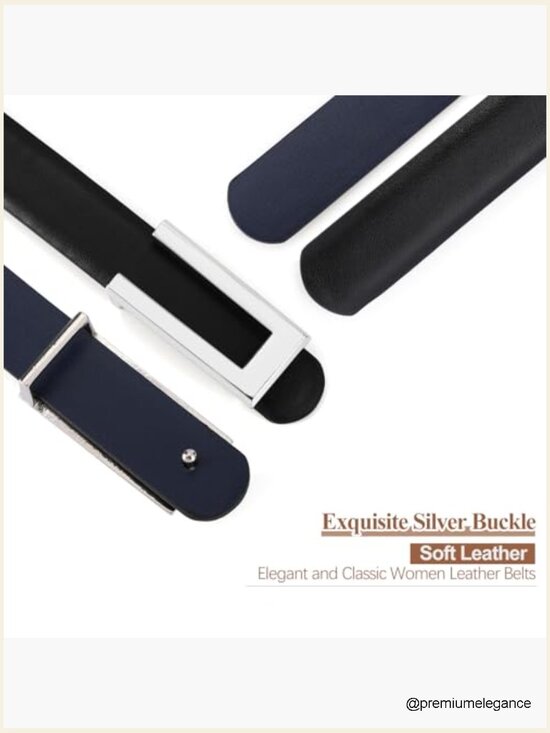 Skinny Faux Leather Belt with Gold Buckle, 0.9\
